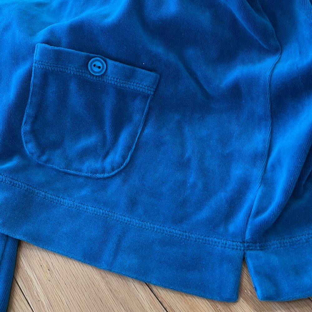 Appleseed's Dark Turquoise Velour Long Sleeve Crewneck Top Size L - Picture 7 of 7